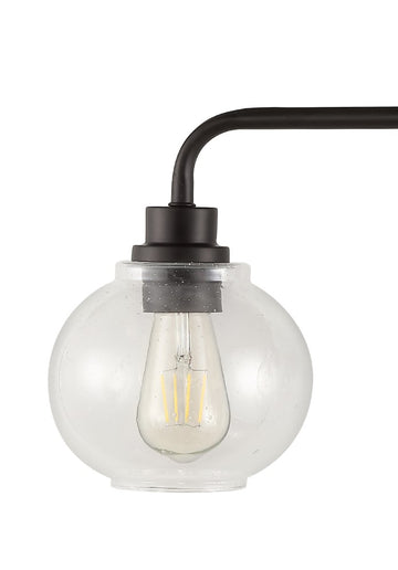 Sandrine Iron/Seeded Glass Cottage Rustic LED Vanity Light